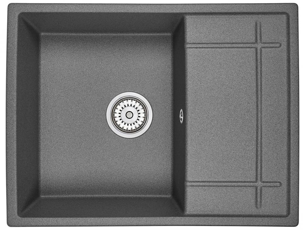 Кухонная мойка GRANULA (6501, ГРАФИТ), фото 1